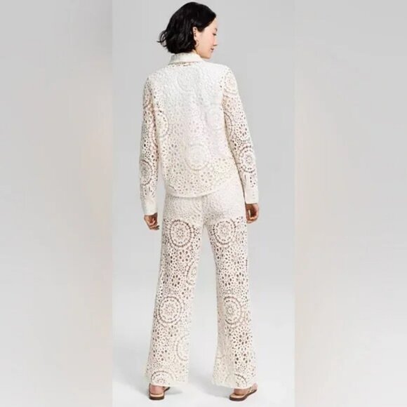 And Now This Cotton Crochet Pull-On Pants, Exclusively at Macy's.  SZ L - Picture 2 of 5